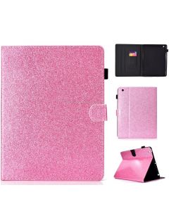 For iPad 2 / 3 / 4 Varnish Glitter Powder Horizontal Flip Leather Case with Holder & Card Slot