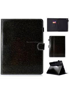 For iPad 2 / 3 / 4 Varnish Glitter Powder Horizontal Flip Leather Case with Holder & Card Slot
