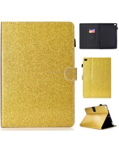 For iPad Air / Air 2 / iPad 9.7 Varnish Glitter Powder Horizontal Flip Leather Case with Holder & Card Slot