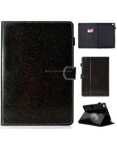 For iPad Air / Air 2 / iPad 9.7 Varnish Glitter Powder Horizontal Flip Leather Case with Holder & Card Slot