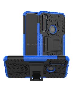 For Xiaomi Redmi Note 8 Tire Texture Shockproof TPU+PC Protective Case with Holder
