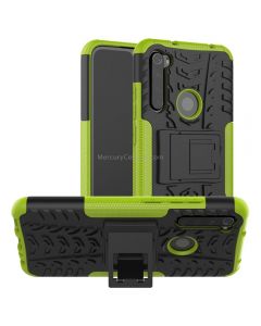 For Xiaomi Redmi Note 8 Tire Texture Shockproof TPU+PC Protective Case with Holder
