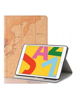 For iPad 10.2 / 10.5 Map Texture Horizontal Flip Leather Case with Holder & Card Slots & Wallet, Random Texture Delivery