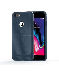 For iPhone 6 Plus & 6s Plus Carbon Fiber Texture Shockproof TPU Protective Case