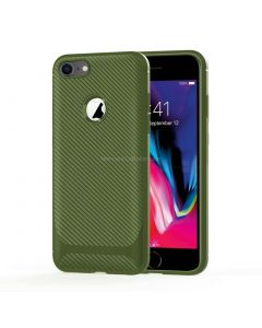 For iPhone 6 Plus & 6s Plus Carbon Fiber Texture Shockproof TPU Protective Case