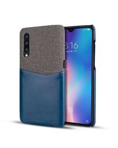 For Xiaomi Mi 9 PC + PU Splicing Case with Card Slots