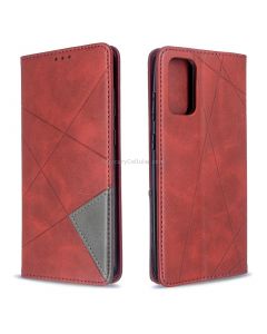 For Galaxy S20+ Rhombus Texture Horizontal Flip Magnetic Leather Case with Holder & Card Slots