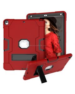 For iPad 10.5 Contrast Color Silicone + PC Combination Case with Holder