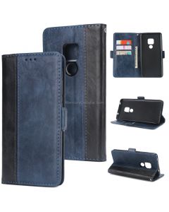 For Huawei Mate 20 Retro Texture Contrast Color Splicing Horizontal Flip TPU + PU Leather Case with Card Slots & Holder & Wallet