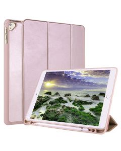 For iPad 9 / 8 / 7 / 6 / 5 Horizontal Flip Tablet PC PU Leather Case with Three-folding Holder & Pen Slot