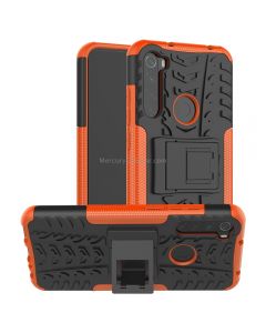 For Xiaomi Redmi Note 8T Tire Texture Shockproof TPU+PC Protective Case with Holder