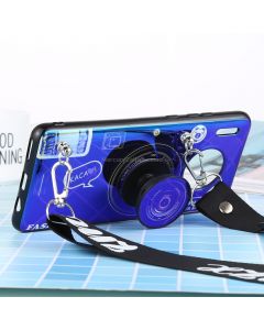 For Huawei Mate 30 Laser Shockproof Camera Pattern Case with Disc Holder & Lanyard