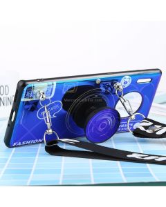 For Huawei Mate 30 Pro Laser Shockproof Camera Pattern Case with Disc Holder & Lanyard