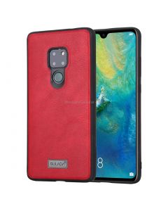 For Huawei Mate 20 SULADA Shockproof TPU + Handmade Leather Protective Case