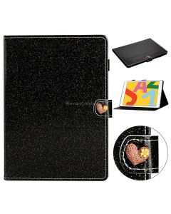 For iPad Air Love Buckle Glitter Horizontal Flip Leather Case with Holder & Card Slots