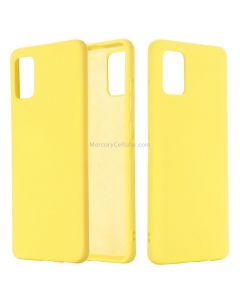 For Xiaomi Mi 10 Lite Solid Color Liquid Silicone Shockproof Full Coverage Protective Case