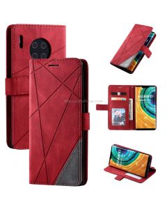 For Huawei Mate 30 Pro Skin Feel Splicing Horizontal Flip Leather Case with Holder & Card Slots & Wallet & Photo Frame