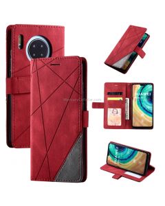 For Huawei Mate 30 Skin Feel Splicing Horizontal Flip Leather Case with Holder & Card Slots & Wallet & Photo Frame