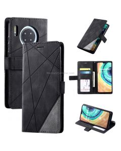 For Huawei Mate 30 Skin Feel Splicing Horizontal Flip Leather Case with Holder & Card Slots & Wallet & Photo Frame