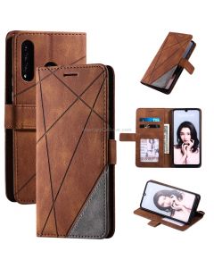 For Huawei P30 Lite Skin Feel Splicing Horizontal Flip Leather Case with Holder & Card Slots & Wallet & Photo Frame
