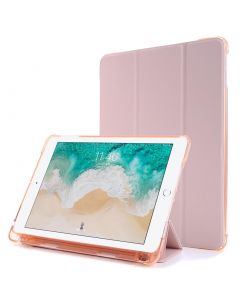 For iPad Air 2 Airbag Horizontal Flip Leather Case with Three-fold Holder & Pen Holder