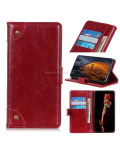 For iPhone 12 6.1 inch Copper Buckle Nappa Texture Horizontal Flip Leather Case with Holder & Card Slots & Wallet