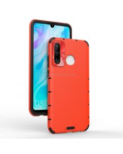 For Huawei P30 lite Shockproof Grain Leather PC + TPU Case
