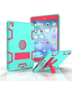 For iPad 9.7(2017) Shockproof PC + Silicone Protective Case，with Holder