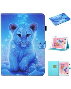 For iPad Air 2 Colored Drawing Stitching Horizontal Flip Leather Case with Holder & Card Slots & Sleep / Wake-up Function & Anti-skid strip