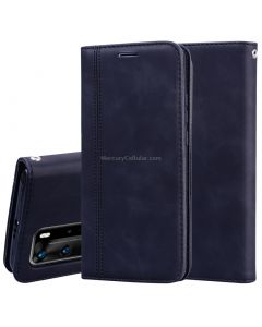 For Huawei P40 Pro Frosted Business Magnetic Horizontal Flip PU Leather Case with Holder & Card Slot & Lanyard