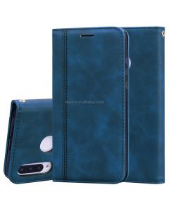 For Huawei P30 Lite Frosted Business Magnetic Horizontal Flip PU Leather Case with Holder & Card Slot & Lanyard