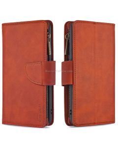 For Huawei P30 Lite / nova 4e Skin Feel Detachable Magnetic Zipper Horizontal Flip PU Leather Case with Holder & Card Slots & Wallet & Photo Frame & Lanyard