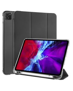 For iPad Pro 11 (2020) / iPad Pro 11(2018) 3-folding Horizontal Flip PU Leather + Shockproof TPU Case with Holder & Pen Slot