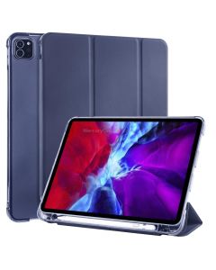 For iPad Pro 11 (2020) / iPad Pro 11(2018) 3-folding Horizontal Flip PU Leather + Shockproof TPU Case with Holder & Pen Slot
