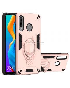 For Huawei P30 Lite 2 in 1 Armor Knight Series PC + TPU Protective Case with Invisible Holder