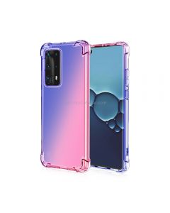 For Huawei P40 Four-Corner Airbag Shockproof Gradient Color TPU Protective Case