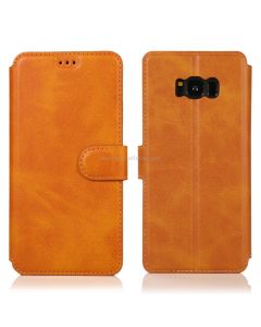 For Samsung Galaxy S8 Calf Texture Magnetic Buckle Horizontal Flip Leather Case with Holder & Card Slots & Wallet & Photo Frame