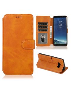 For Samsung Galaxy S8 Plus Calf Texture Magnetic Buckle Horizontal Flip Leather Case with Holder & Card Slots & Wallet & Photo Frame