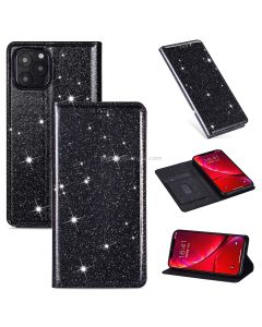 For iPhone 11 Ultrathin Glitter Magnetic Horizontal Flip Leather Case with Holder & Card Slots