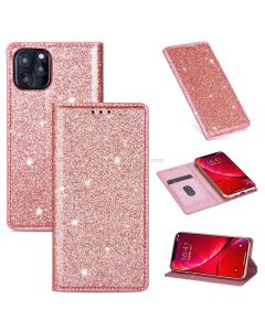 For iPhone 11 Ultrathin Glitter Magnetic Horizontal Flip Leather Case with Holder & Card Slots