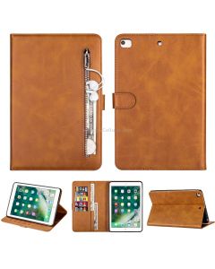 For iPad Mini 1 / 2 / 3 / 4 / 5 Tablet Fashion Calf Texture Zipper Horizontal Flip Leather Case with Stand & Card Slots & Wallet & Wake-up / Sleep Function