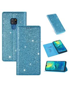 For Huawei Mate 20 Ultrathin Glitter Magnetic Horizontal Flip Leather Case with Holder & Card Slots