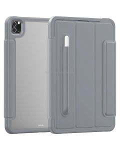For iPad Pro 11 (2020) / (2018) Acrylic + TPU Horizontal Flip Smart Leather Case with Three-folding Holder & Pen Slot & Wake-up / Sleep Function
