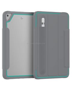 For iPad Mini 5 / 4 Acrylic + TPU Horizontal Flip Smart Leather Case with Three-folding Holder & Pen Slot & Wake-up / Sleep Function