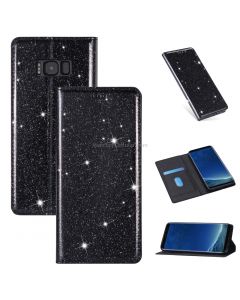 For Samsung Galaxy S8 Ultrathin Glitter Magnetic Horizontal Flip Leather Case with Holder & Card Slots