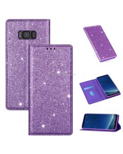 For Samsung Galaxy S8 Ultrathin Glitter Magnetic Horizontal Flip Leather Case with Holder & Card Slots