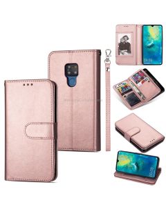 For Huawei Mate 20 Ultra-thin 9 Card Horizontal Flip Leather Case, with Card Slots & Holder & Lanyard