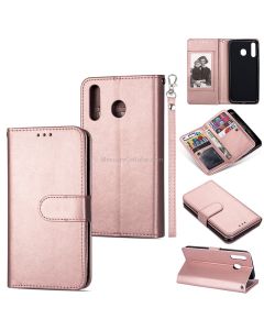 For Huawei P30 Lite Ultra-thin 9 Card Horizontal Flip Leather Case, with Card Slots & Holder & Lanyard