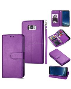 For Samsung Galaxy S8+ Ultra-thin 9 Card Horizontal Flip Leather Case, with Card Slots & Holder & Lanyard