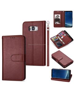 For Samsung Galaxy S8+ Ultra-thin 9 Card Horizontal Flip Leather Case, with Card Slots & Holder & Lanyard